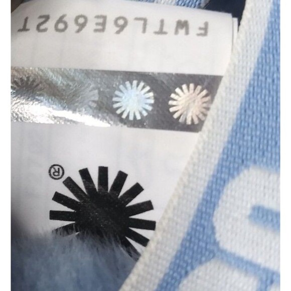 UGG Fluff  Oh Yeah Slides Sandals Women’s Size 5 Light Baby Blue Straps - Picture 6 of 7